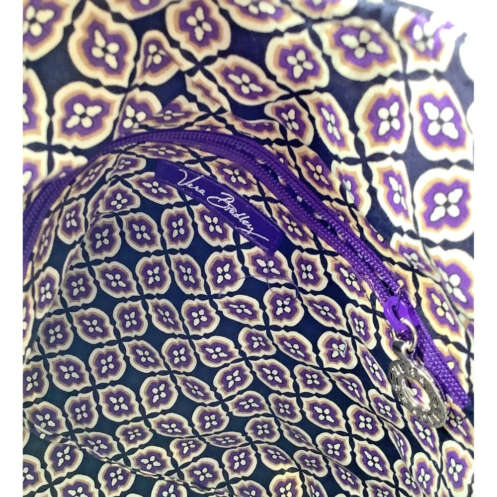 NWT Cha Cha Vera Bradley Purse Bag Simply Violet Ruffled Purple Paisley Retired